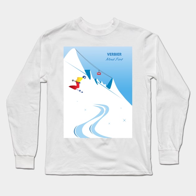 Verbier Long Sleeve T-Shirt by leewarddesign